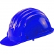 casco di protezione antinfortunistica per cantieri blu