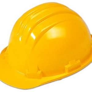 casco di protezione antinfortunistica per cantieri giallo